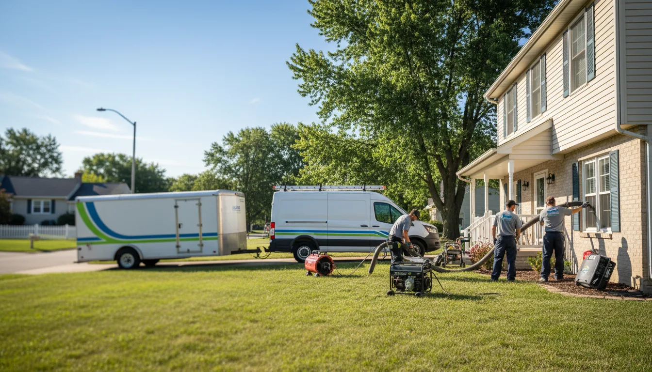 Flooded Basement Restoration And Cleanup With Repair in Millersburg, IN near me